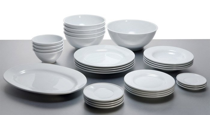 A di Alessi PlateBowlCup Miska 21 cm Biała