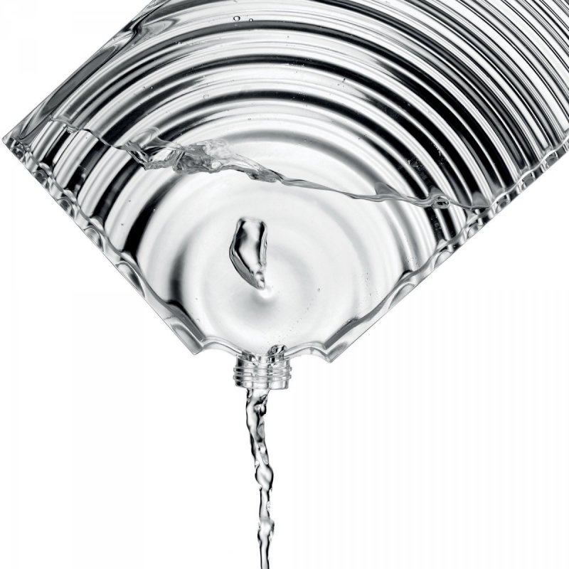 Guzzini RIPPLES Płaska Butelka do Wody 500 ml / Transparentna