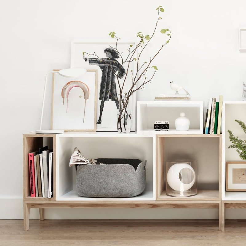 Muuto RESTORE Pojemnik - Kosz Filcowy do Przechowywania - Szary
