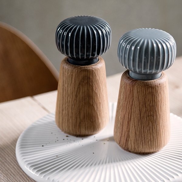 Kähler HAMMERSHØI Młynek do Soli lub Pieprzu 14,5 cm Biały