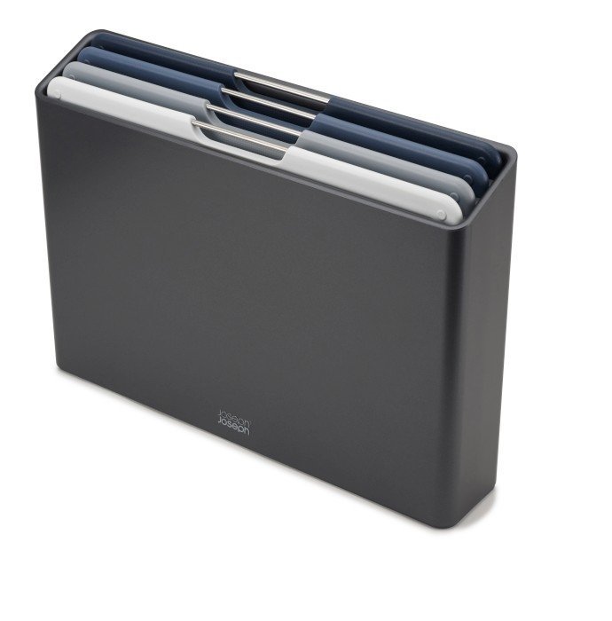 Joseph Joseph FOLIO Zestaw 4 Desek do Krojenia w Etui - Wersja L - Grafitowy