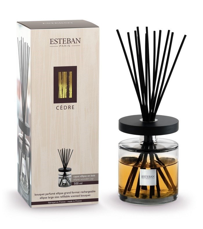 Esteban PARIS Dyfuzor Zapachowy z Patyczkami 500 ml / Zapach Cedre