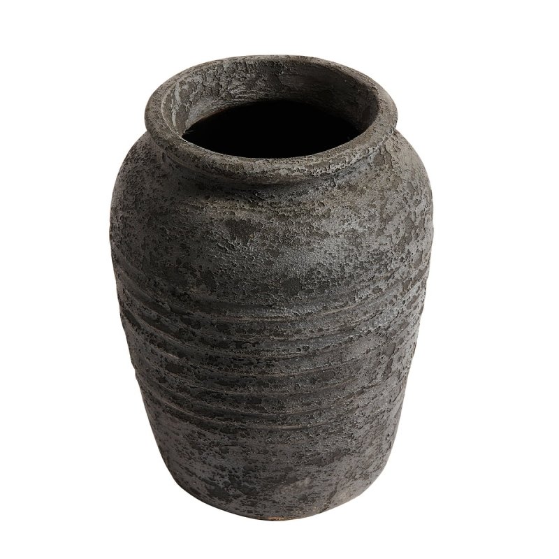 Muubs MELANCHOLIA Wazon Dekoracyjny z Terakoty 40 cm / Czarny