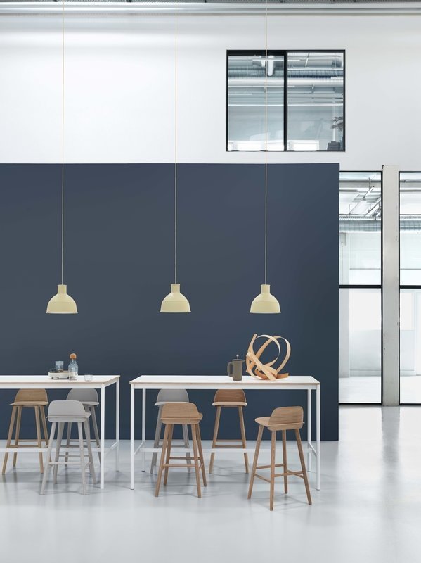 Muuto NERD Hoker - Krzesło Barowe 89 cm Białe