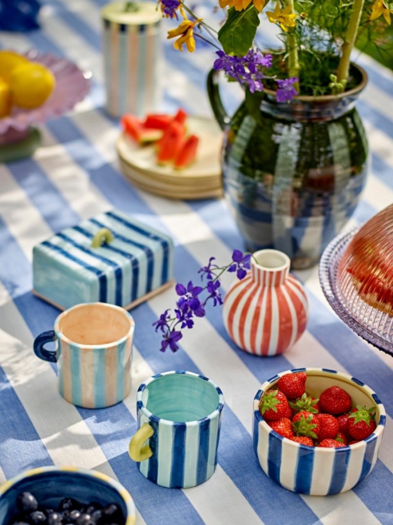 Pojemnik na masło Bloomingville niebieski