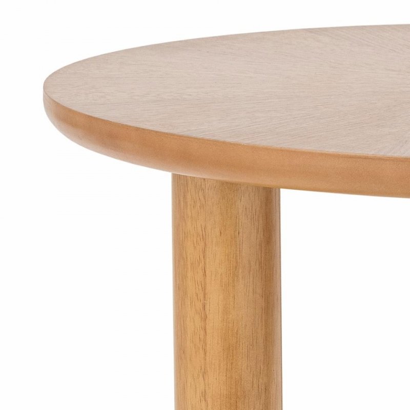 Bloomingville NOMA Drewniany Stolik Kawowy 60 cm / Okrągły