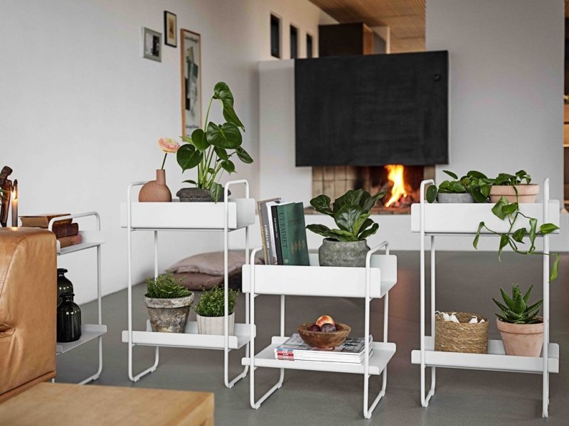 ZONE Denmark A-CONSOLE Konsola Metalowa 77 cm Jasnoszara