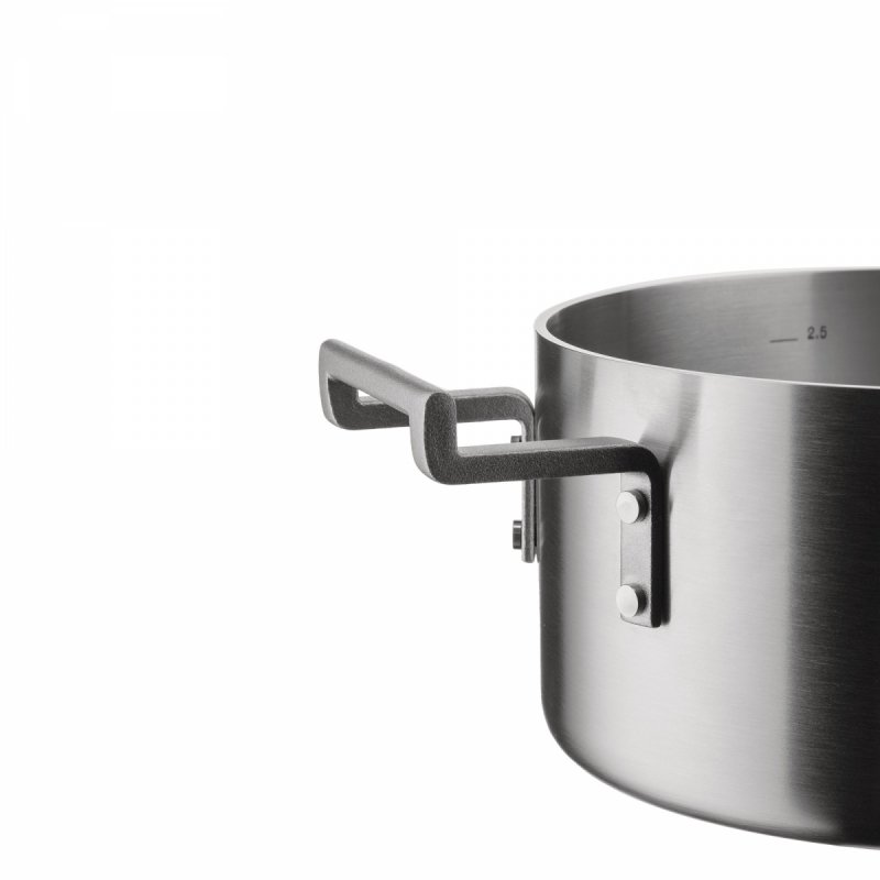 Alessi CONVIVO Garnek Stalowy 3,1 l / Srebrny Matowy