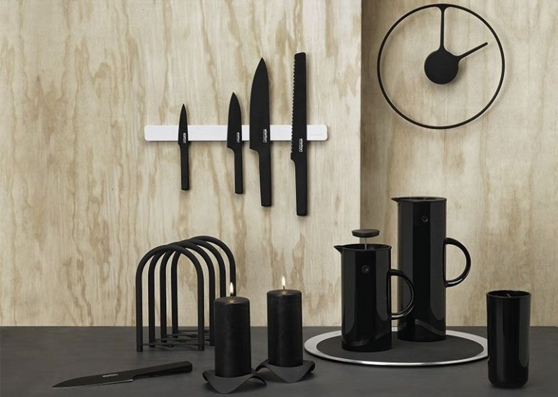 Stelton CLASSIC Minimalistyczny Zegar Ścienny 30 cm / Czarny