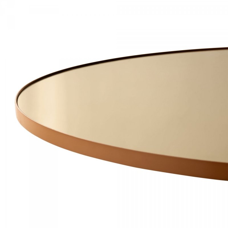 AYTM - CIRCUM Lustro Ścienne Okrągłe 70 cm Amber - Tafla Amber