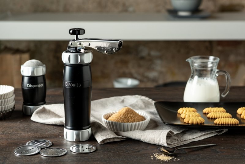 Marcato DESIGN LINE Ręczna Maszynka do Wyciskania Ciastek / Czarna