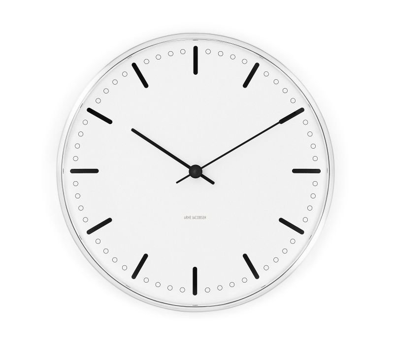 Rosendahl ARNE JACOBSEN Zegar Ścienny - City Hall 290 Biały
