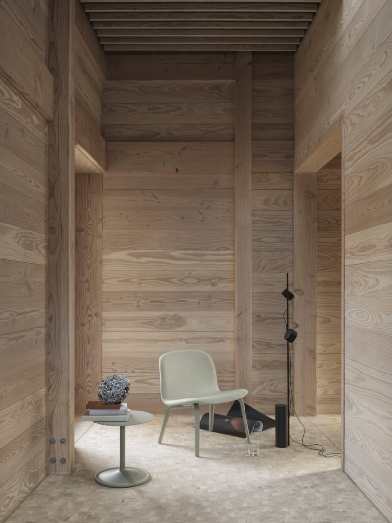 Muuto SOFT SIDE Stolik Okrągły 48 cm Czarny / Blat 48 cm Nanolaminat