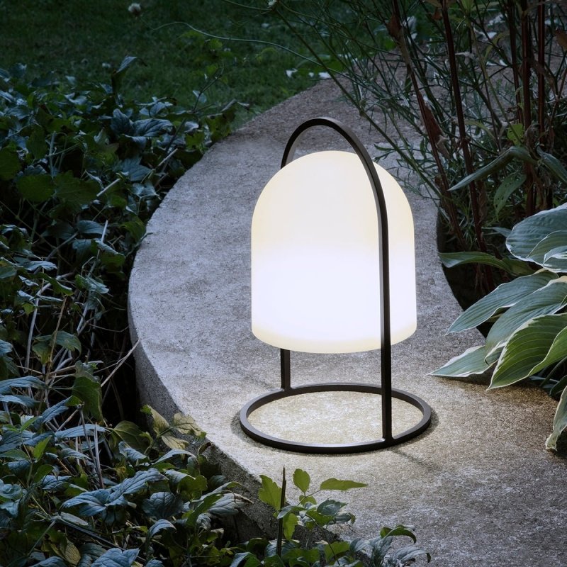 Eva Solo LANTERN Lampka Solarna 43 cm Czarna / Biały Klosz