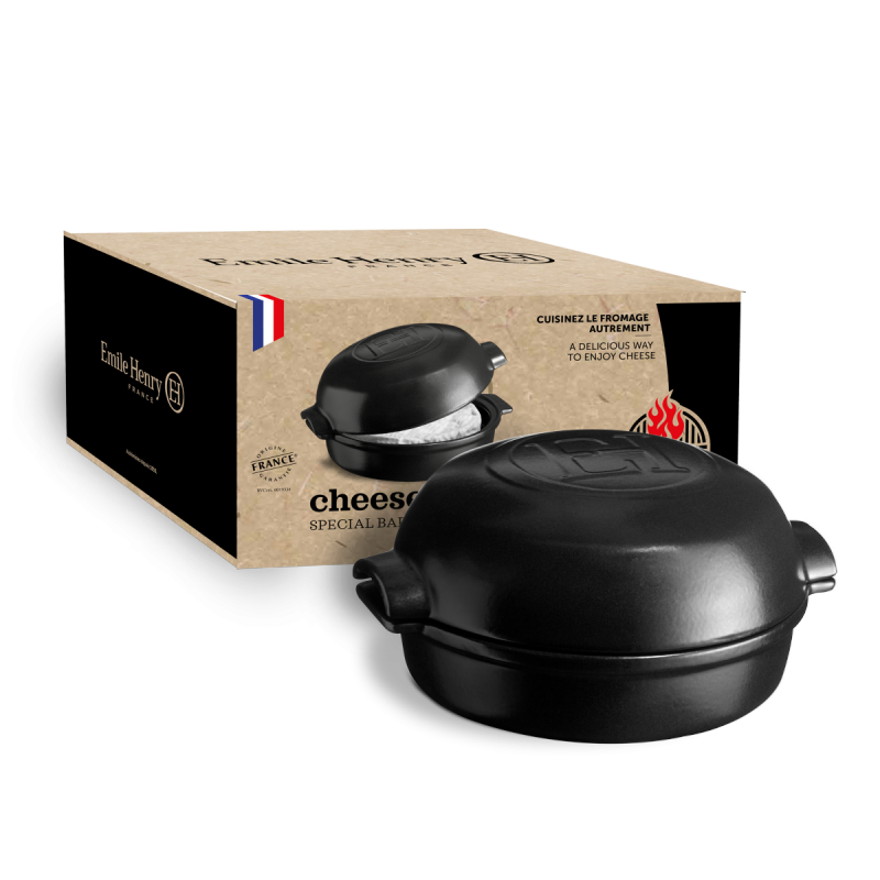 Emile Henry GRILL Garnek z Pokrywką do Grillowania / Czarny