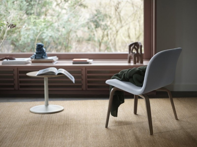 Muuto SOFT SIDE Stolik Okrągły 40 cm Biały / Blat 41 cm Linoleum