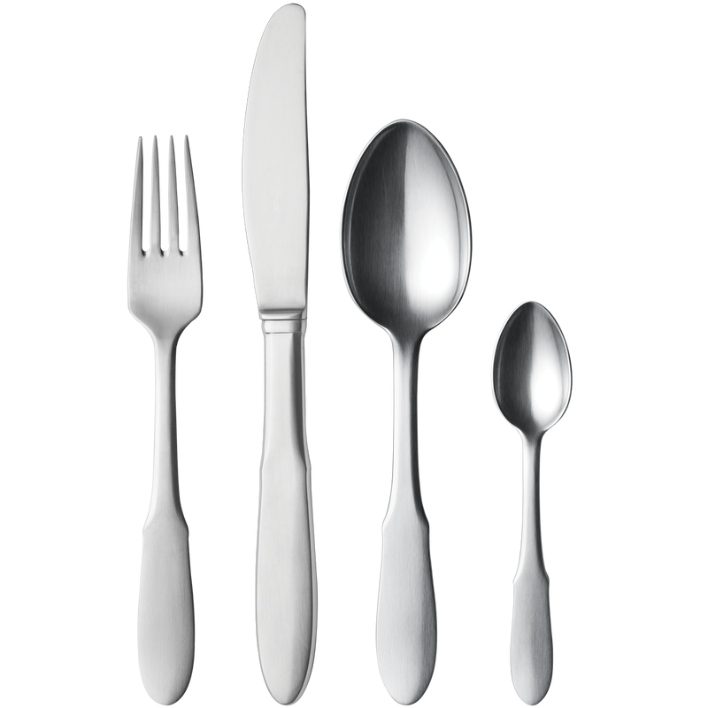 Georg Jensen MITRA Zestaw Sztućców 24 El. / Srebrne Matowe