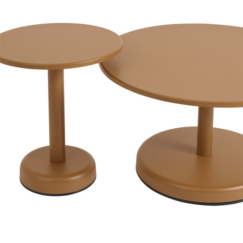 Muuto LINEAR OUTDOOR Stalowy Stolik Kawowy Ogrodowy 70 cm Zewnętrzny / Niebieski