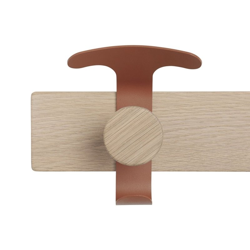 Muuto AVAIL Wieszak Ścienny na Ubrania - Dębowy / Brązowy