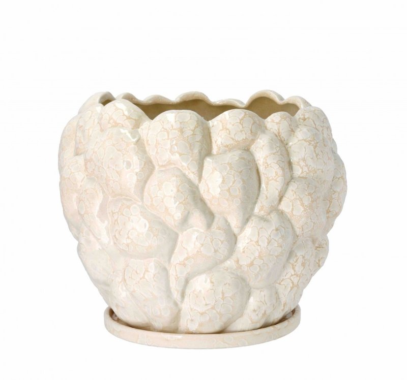 Villa Collection KLAST Donica do Kwiatów 38,5 cm Brudna Biel