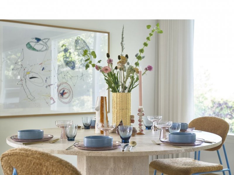 Villa Denmark STYLES Kolorowy Wazon do Kwiatów 28 cm / Żółty