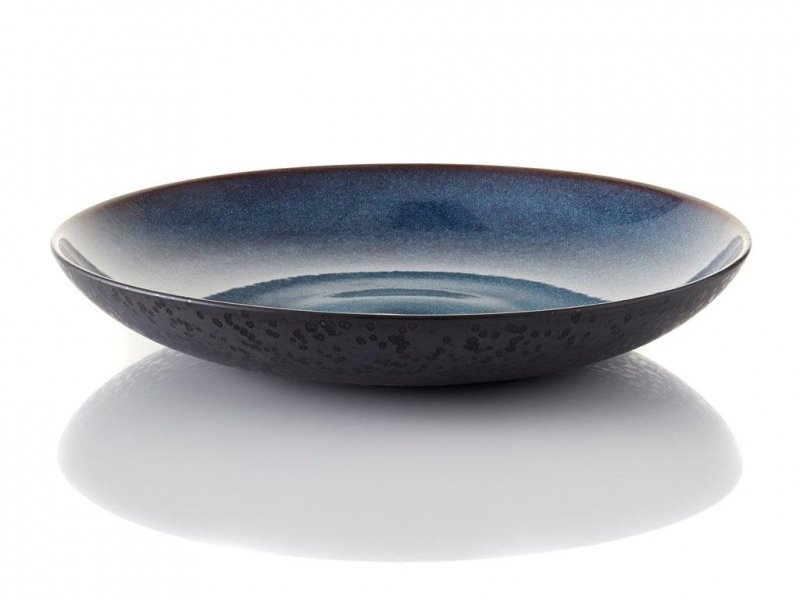 Bitz BLACK Patera 40 cm Czarna - Niebieski Środek