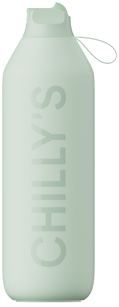 Chilly's SERIES 2 FLIP Stalowa Butelka Sportowa 1 l / Miętowa