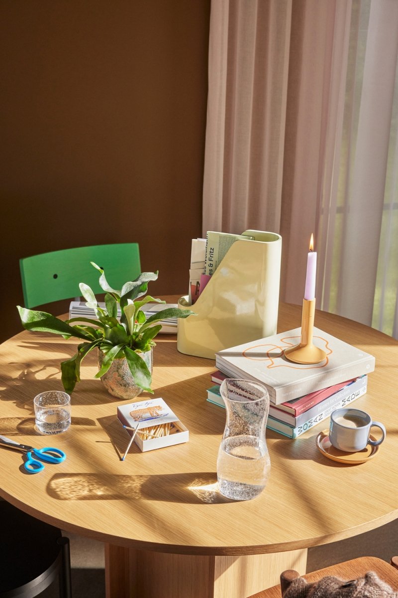 Hübsch AMARE Filiżanka ze Spodkiem 200 ml / Piaskowa