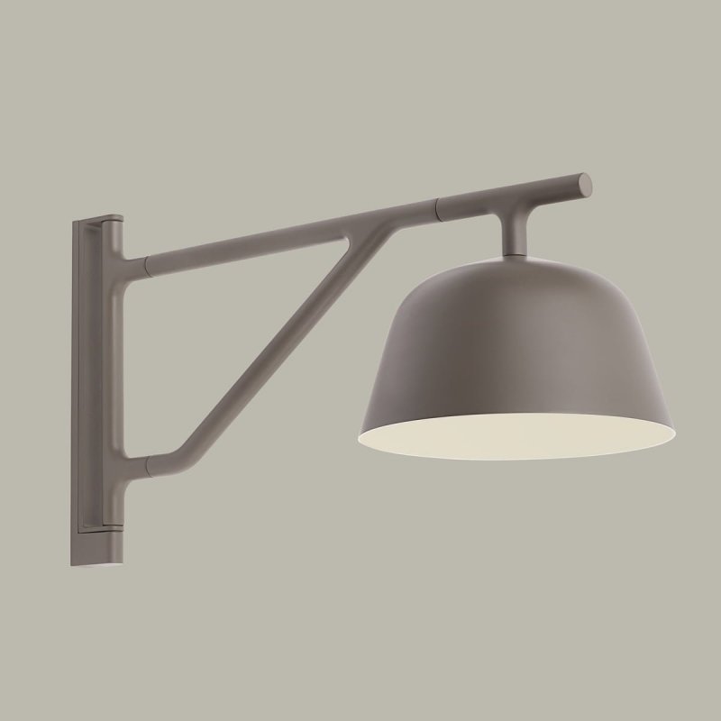 Muuto AMBIT Lampa Ścienna - Kinkiet Szary