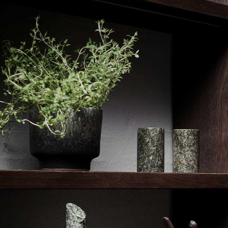 Muubs VITA Marmurowa Solniczka i Pieprzniczka / Zielona