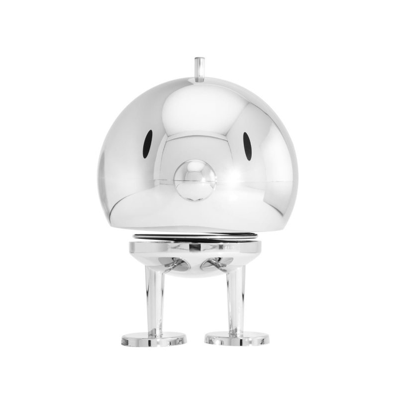 Hoptimist BUMBLE Metalowa Figurka Optymisty L Chrom