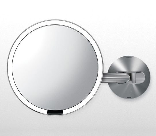 Simplehuman SENSOR Sensorowe Lustro z Podświetleniem do Makijażu Ścienne / Srebrne Matowe