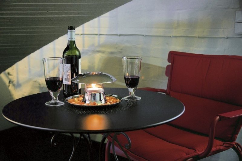 Philippi CALLAMPA Świecznik Tealight z Misą ze Stali Polerowanej