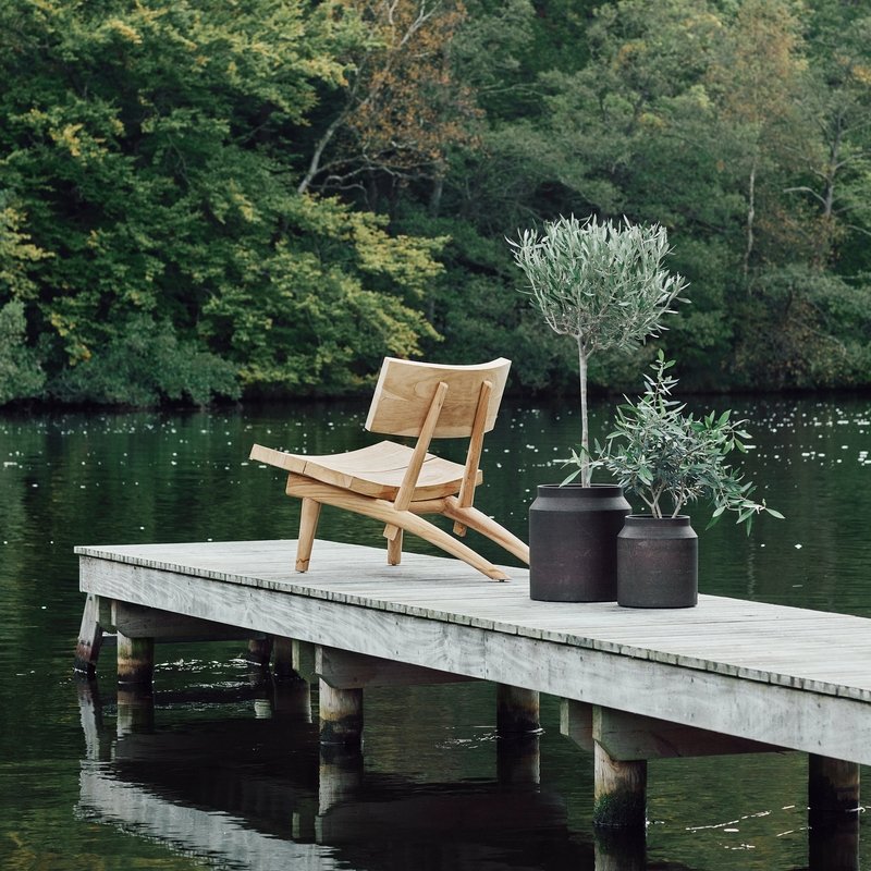 Muubs SAI Metalowa Donica Zewnętrzna 26 cm / Brązowa