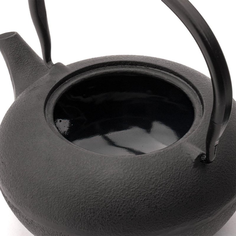 Bredemeijer SHANXI Dzbanek Żeliwny - Zaparzacz do Herbaty 1 l Czarny + 2 Porcelanowe Czarki