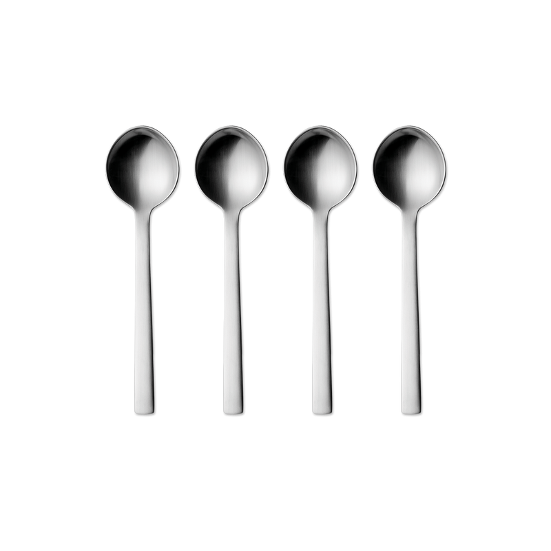 Georg Jensen NEW YORK Łyżeczki do Deserów 4 Szt. Matowe