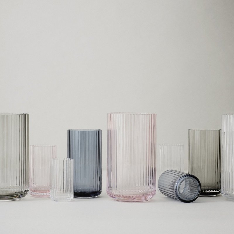 Lyngby Porcelain LYNGBY Wazon Szklany 20 cm Transparentny
