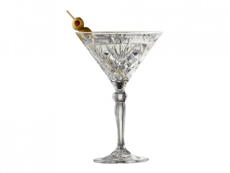 Lyngby Glass MELODIA Kryształowe Kieliszki Koktajlowe / do Martini 210 ml / 4 Szt.
