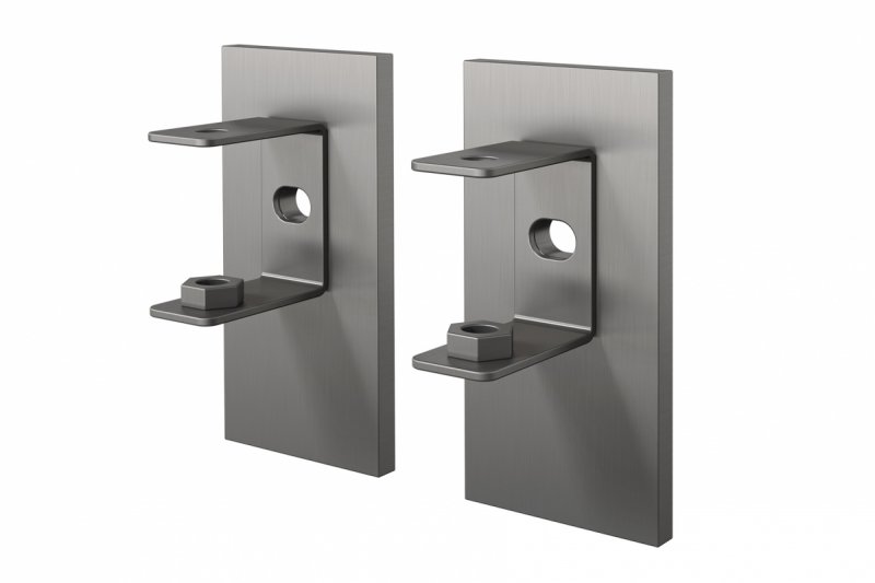 Zack LINEA Adapter Montażowy do Kleju 2 Szt. / Grafitowy