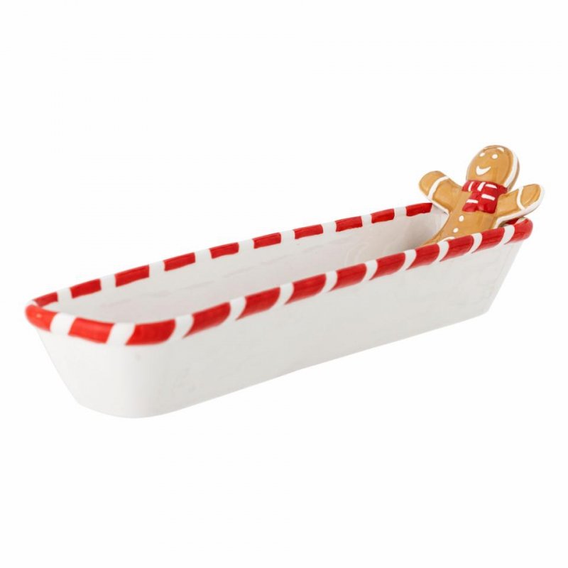 Bloomingville CHRISTMAS GINNIE Ceramiczna Miseczka Świąteczna na Pierniczki