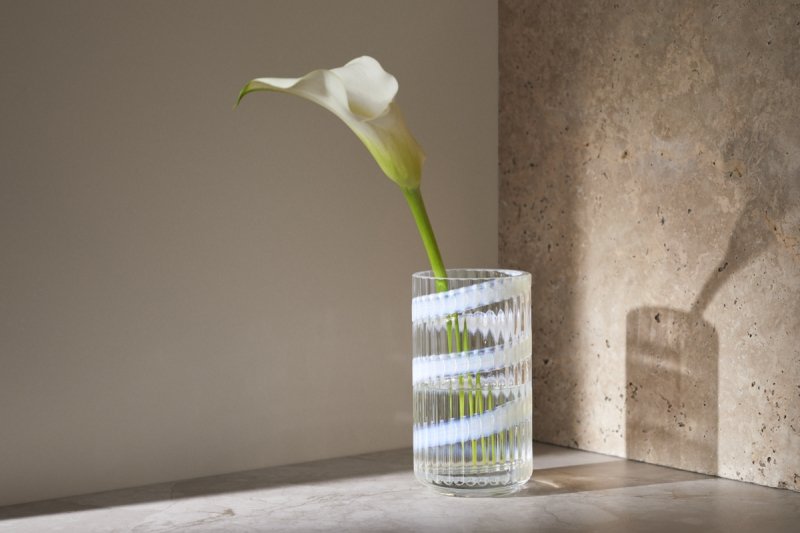 Lyngby Porcelain LYNGBY Wazon Szklany 15,5 cm / Swirl