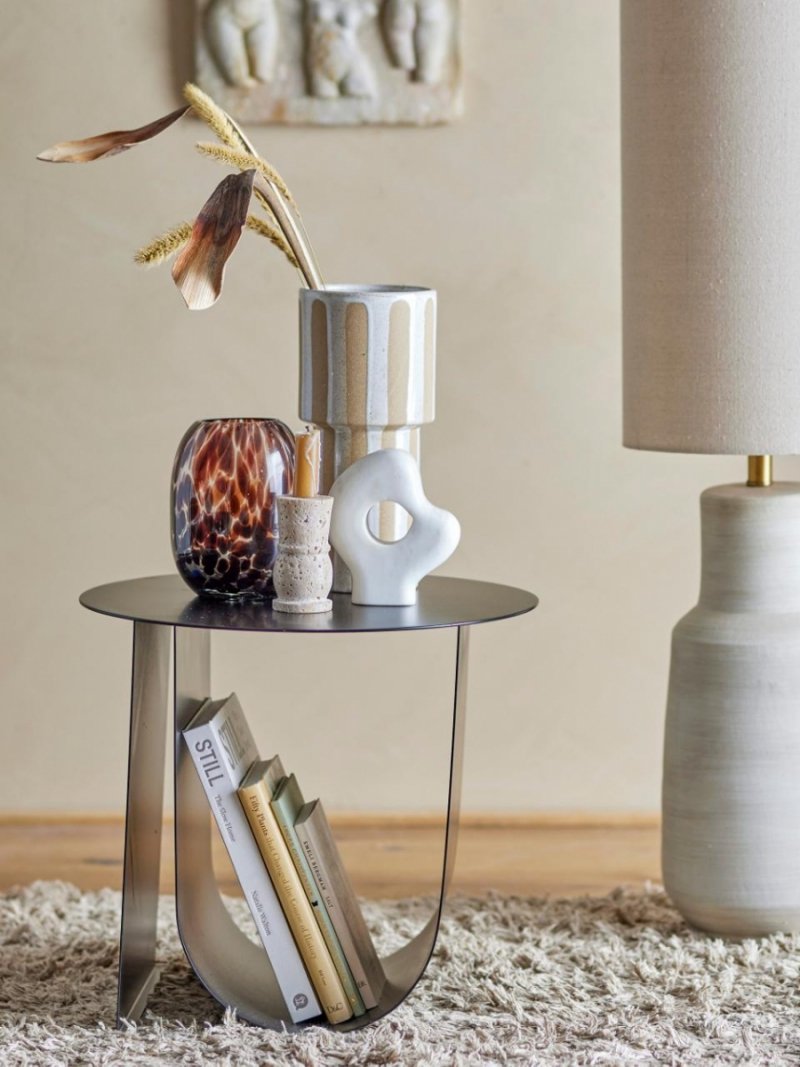 Bloomingville CHER Metalowy Stolik Boczny - Pomocniczy / Czarny