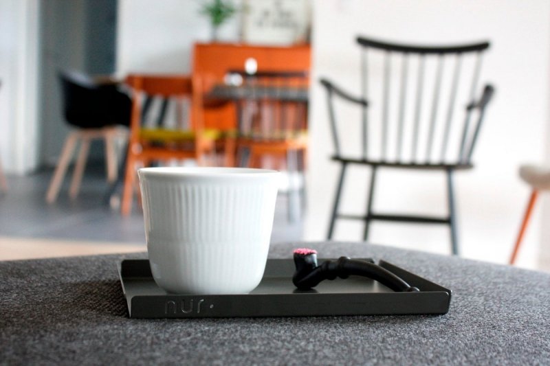 NUR Design Studio TRAY Tacka Mała - Taca Mała - Czarna