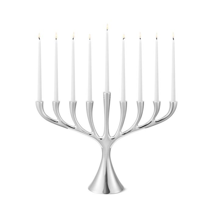 Georg Jensen COBRA Świecznik Menora - Mały / Srebrny Polerowany
