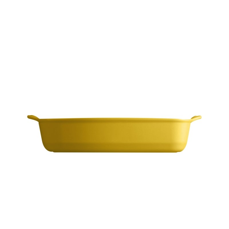 Emile Henry NATURAL CHIC Prostokątna Forma - Naczynie do Zapiekania 36,5x23,5 cm / Żółte