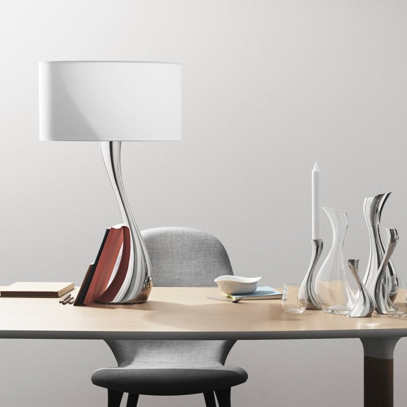 Georg Jensen COBRA Lampa Stołowa 56 cm Biała