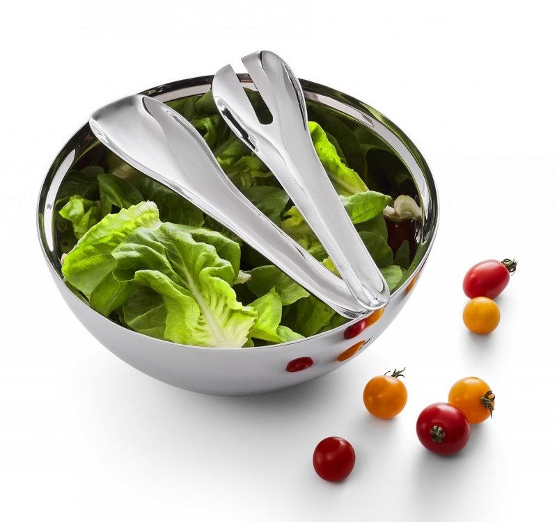 Philippi INSALATA Stalowa Misa + Sztućce do Sałaty