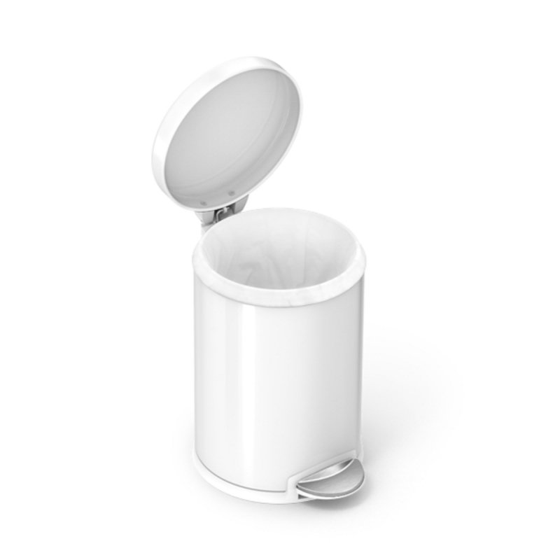 Simplehuman Kosz na Śmieci Pedałowy 4,5 l / Biały