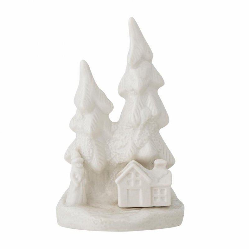 Bloomingville CHRISTMAS FADIMA Figurka - Dekoracja Świąteczna / Biała