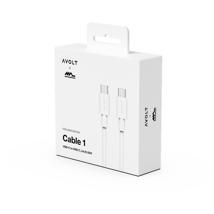 Avolt CABLE 1 Kabel do Ładowania USB-C 2 m / Biały